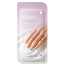 Зволожувальна маска рукавички для рук з колагеном Arocell Collagen Hand Cream Mask